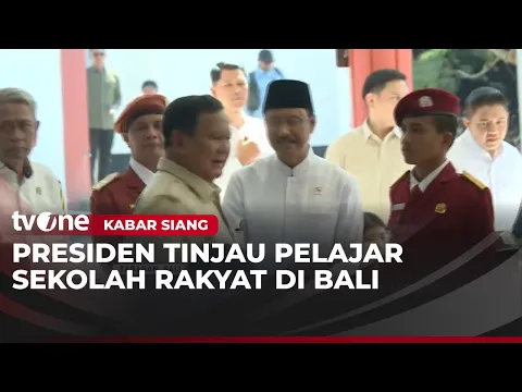 Momen Presiden Prabowo Meninjau Sekolah Rakyat di Tabanan, Bali