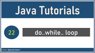 Java Tutorials do while Loop