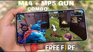 M14 + MP5 gun Only in solo vs squad II full gameplay video #freefire