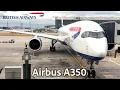 Las Vegas - Heathrow Spectacular Night Takeoff Full Trip Report British Airways A350 4K