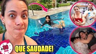 30 MIN de VLOG: Manhã na PISCINA e COOKIES RECHEADOS em família! *Quase deu B.O | Kathy Castricini