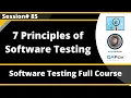 Seven Principles of Software Testing - Software Testing