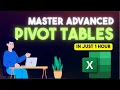 Excel Pivot Tables Advanced Techniques Pro Tips for Data Analysis Beginner Friendly Tutorial