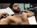 ASMR Full Chest Massage Hairy Muscle Chest Satisfaction