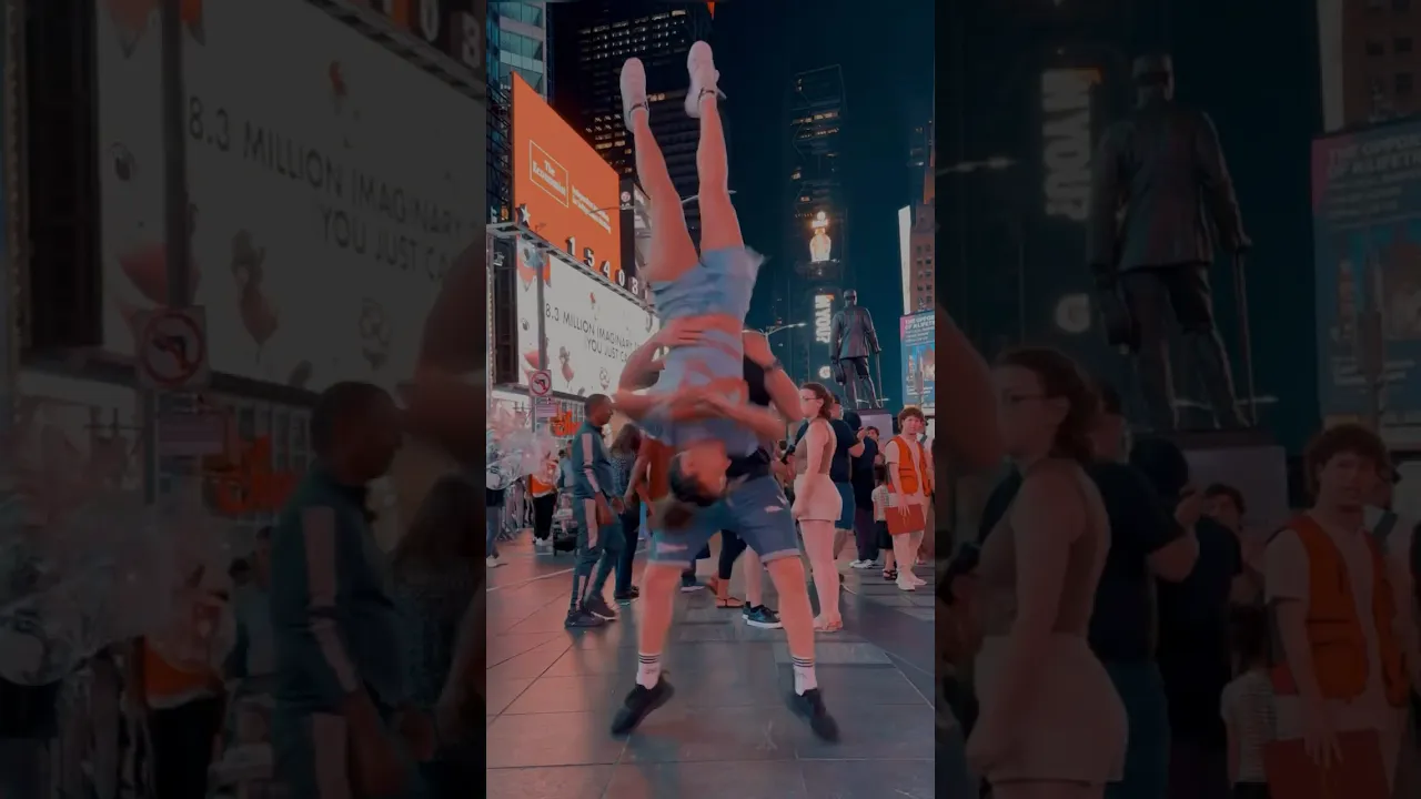 WE JUST DID THAT IN THE MIDDLE OF TIMES SQUARE 🤯