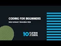 Coding for Beginners Intro to React November 2022