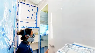 Painting the Accent Walls On Our Home Built Catamaran (MJ Sailing – Episode 380)