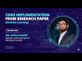Code Implementation from Research Paper Continue training using pretrained models