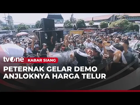 Rugi 60%, Ratusan Peternak Telur Demo
