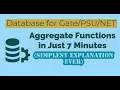 39 Aggregate Functions SQL Easy Explanation Database for