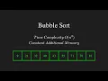 Bubble Sort in 90 Seconds