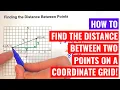 Finding the Distance Between Two Points on a Coordinate Grid