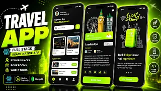 React Native Full Stack Travel App with Free Source Code