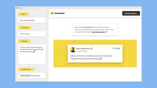 TweetHead Demo - Create a stunning tweet-style Twitter profile header banner