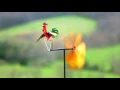Kinetic Wind Spinner Stake with Bird 47M1080 from Evergreen Garden