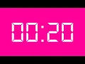 20 Seconds Timer No Copyright - Pink Screen Beep