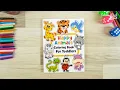 Happy Animals Coloring Book for Toddlers 100 Funny Animals Easy Coloring Pages