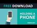 Hand Gesture Holding a Phone Animation MOV GIF