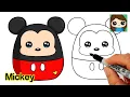 How to Draw Mickey Mouse Easy Squishmallows