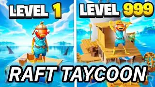 FORTNITE RAFT TAYCOON 100 SOLUTION - MAP CODE 8002-4409-1013