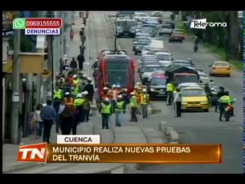 Municipio realiza pruebas del tranvía