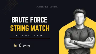 Brute Force String Matching Algorithm Data Structures
