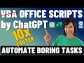 No More VBA ChatGPT to automates boring work with Office Scripts