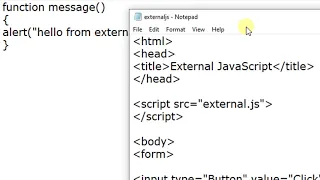 External JavaScript File in JavaScript in Hindi By Anu Monga