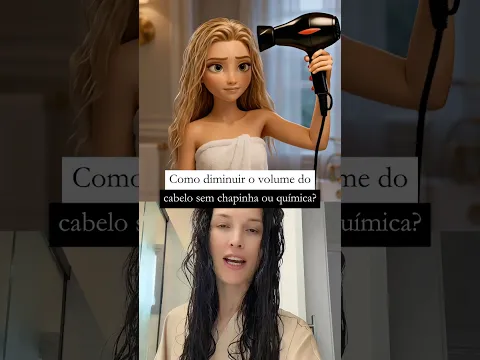 Como diminuir o volume do Cabelo sem chapinha ou química?