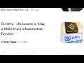 Binance Labs Invest 500Million In Ankr Crypto News