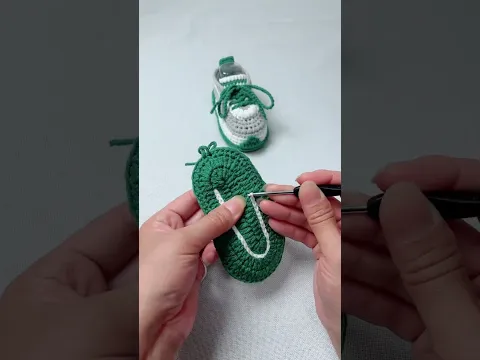 Let's crochet sport shoes #crochetshoes #crochetproject#handmade#crochetgiftideas
