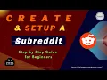 Create and Set Up a Subreddit in 2025 Step by Step Guide for Beginners