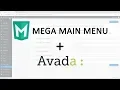 Mega Main Menu installation and configuration for Avada theme in WordPress