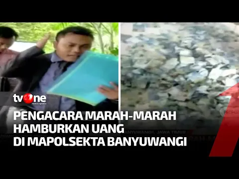 Viral Aksi Pengacara Ngamuk dan Hamburkan Uang Rp40 Juta di Kantor Polisi