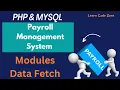 Payroll Management System in PHP Fetch Modules Data