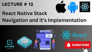 React Native Lecture React Native Navigation How to Implement Stack Navigation in React