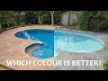 Selecting swimming pool colour water colour explained