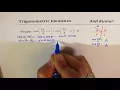 cos x sin - x 0 Compound Angle Formula with Trig Identity