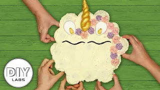 UNICORN Pull-Apart Cake Unicorn Birt ay Party DIY Labs