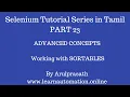 Selenium Tutorial Series Part 23 Working with Sortables Tamil