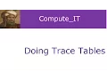 How to Do TraceTables