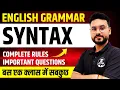 English Grammar Syntax in One Shot Zero level Syntax Class English Grammar