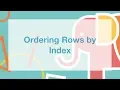 How To Order Rows By Index in PostgreSQL