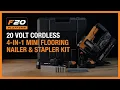 F20 CORDLESS 4-in-1 Mini Flooring Nailer Freeman PE4118GF
