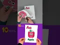 Cute Letter A 3D Craft - Alphabet Activities for Kids