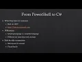 PowerShell to C