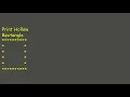 print hollow rectangle in c using pattern coding to code