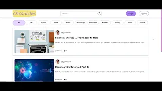 Chronicles a fullstack blog web application React - Rest-Framework AWS-S3 AWS-RDS