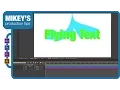 Flying Text with trails After Effects Tutorial