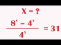 Amazing Exponential Math Problem Nice Solution